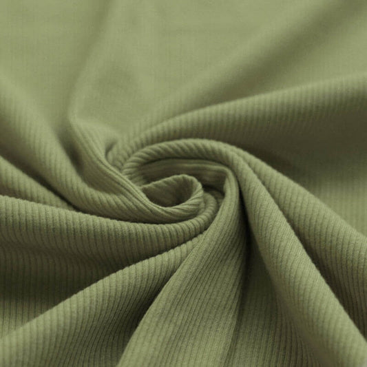 RESTSTÜCK 100cm Ribjersey olive