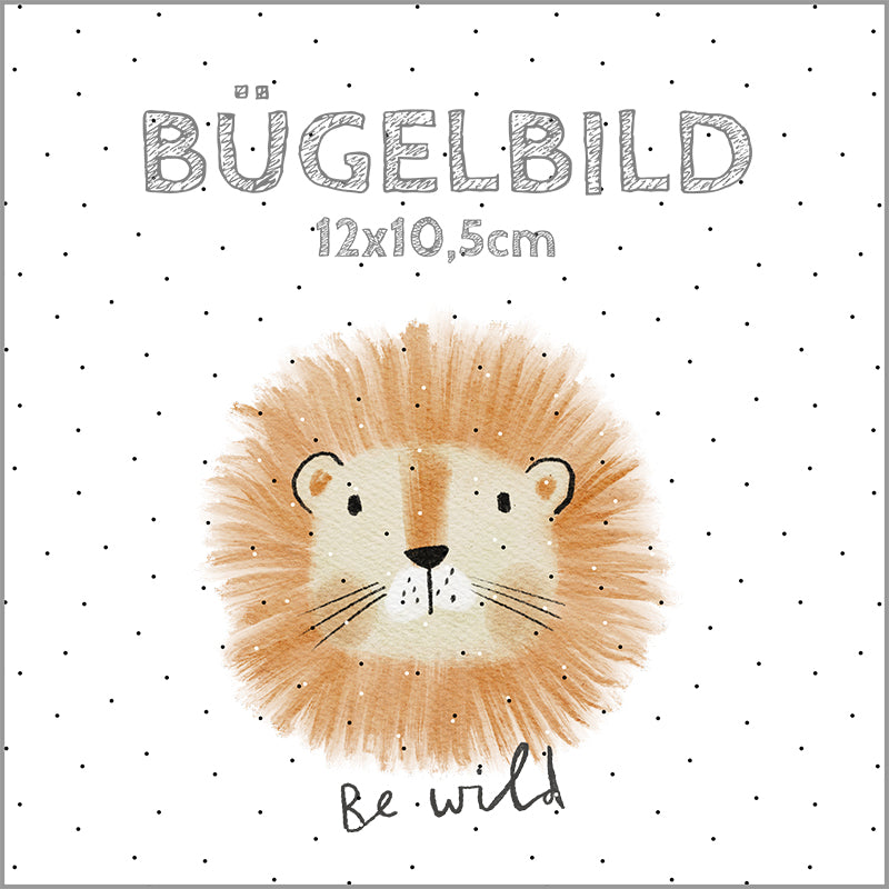 Bügelbild Be Wild | 12x10,5cm