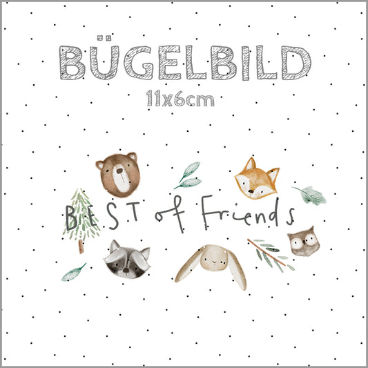 Bügelbild Best of Friends | 11x6cm