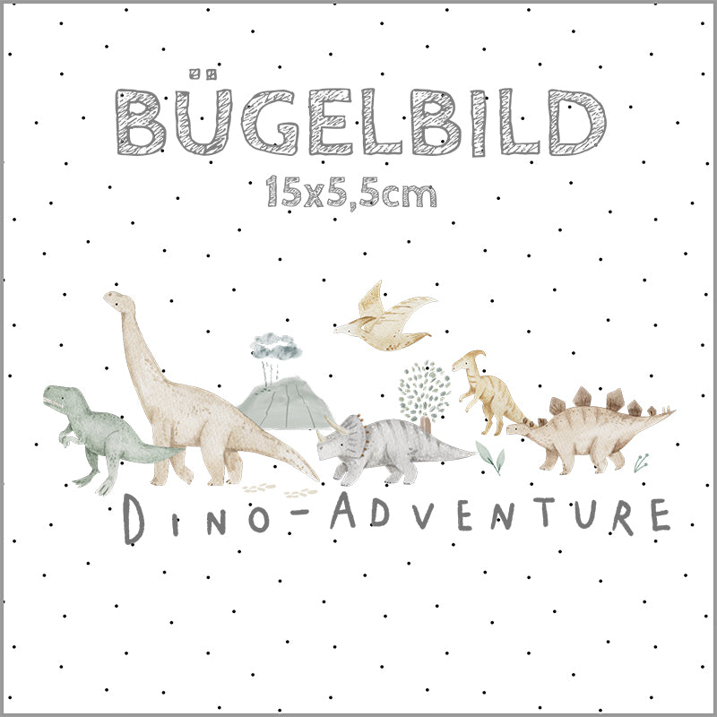 Bügelbild Dino-Adventure | 15x5,5cm