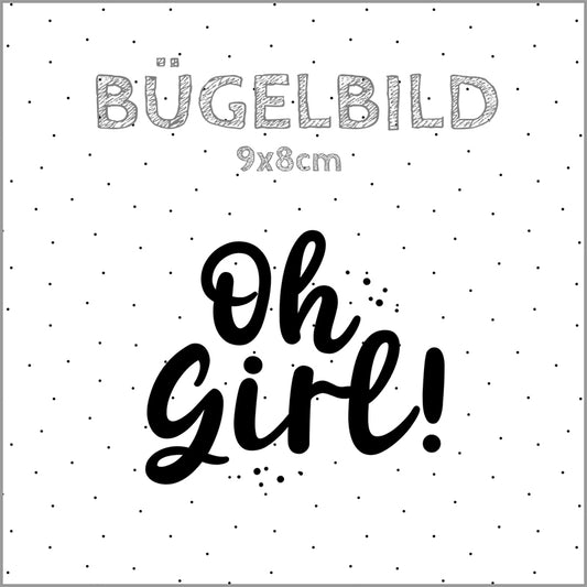 Bügelbild Oh Girl | 9x8cm