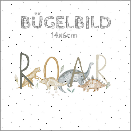 Bügelbild Roar | 14x6cm