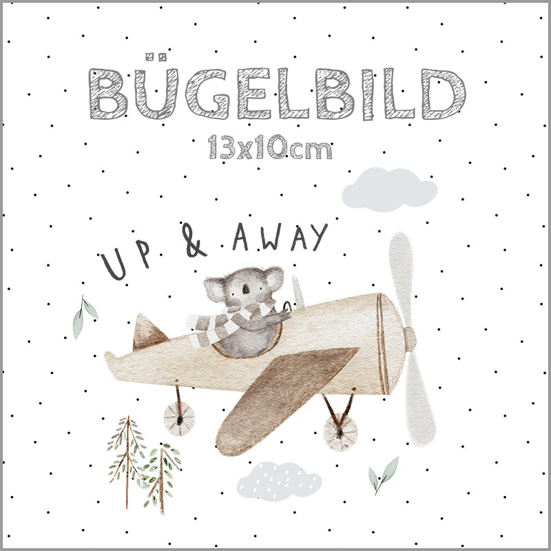 Bügelbild Up and Away | 13x10cm