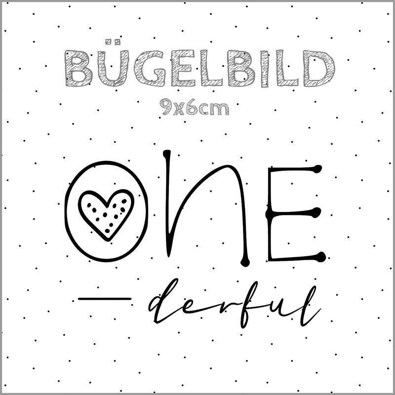 Bügelbild ONEderful | 9x6cm