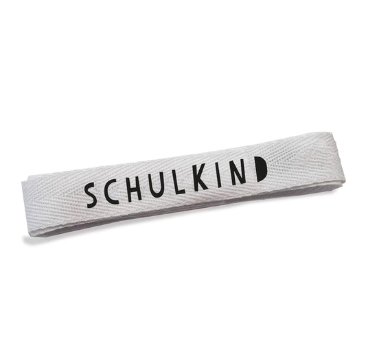 1m Baumwoll-Band Schulkind *weiß*