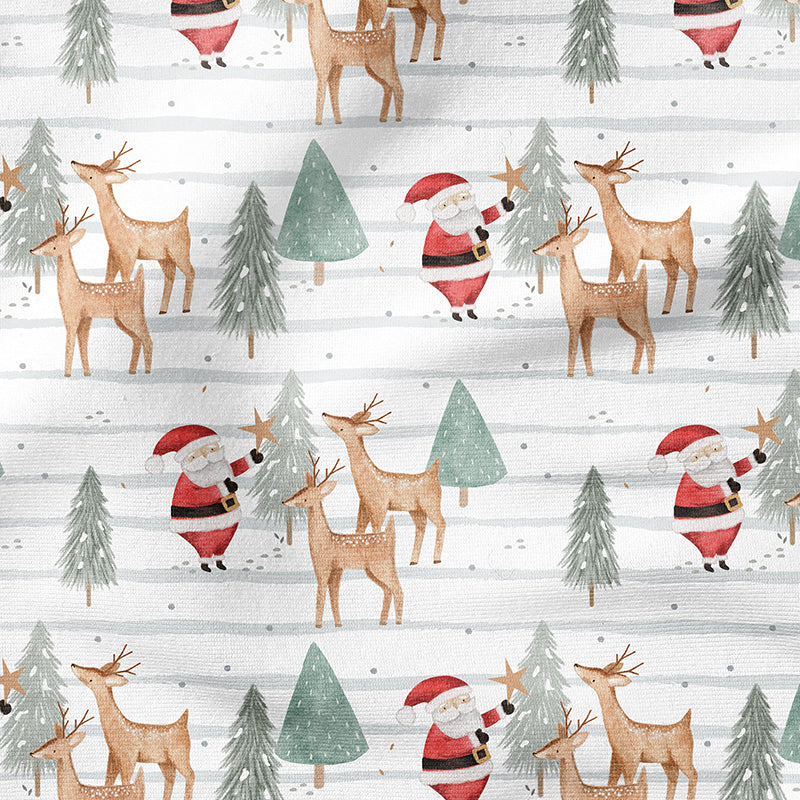 0.5m BIO French Terry Deer Santa