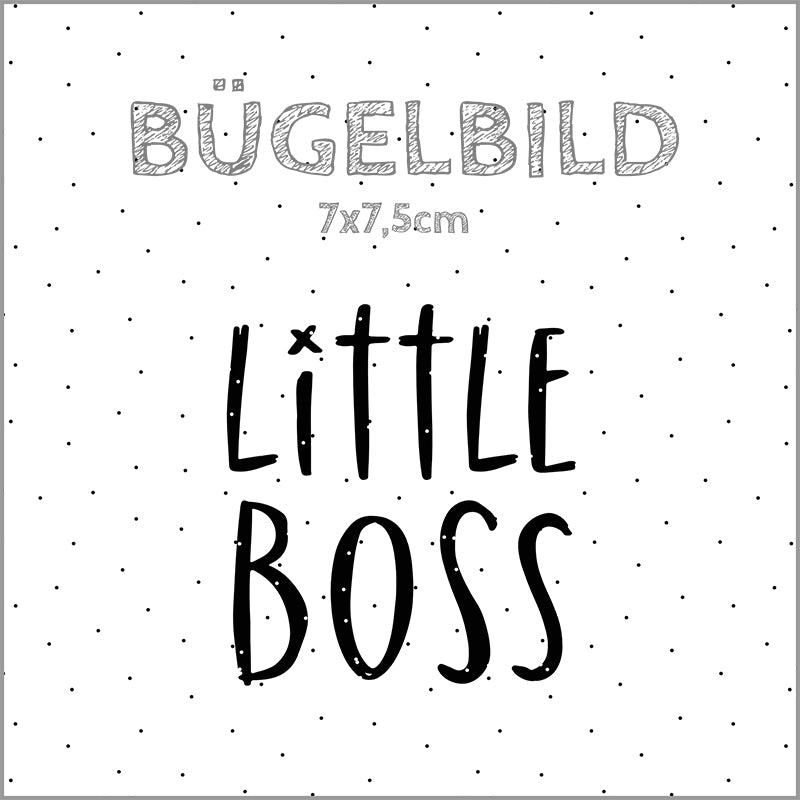 Bügelbild Little Boss | 7x7,5cm