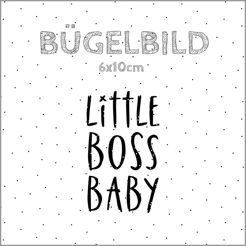 Bügelbild Little Boss Baby | 6x10cm