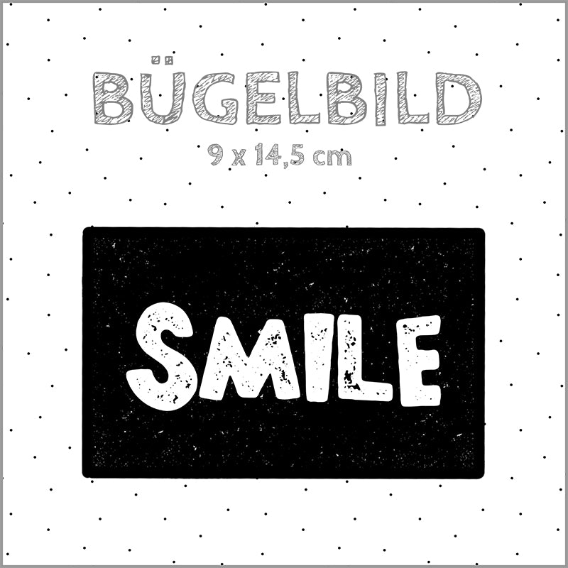 Bügelbild Smile | 9x14,5cm