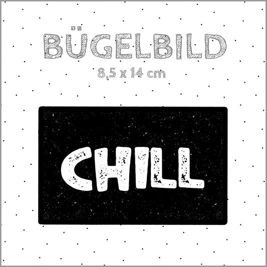 Bügelbild Chill | 8,5x14cm