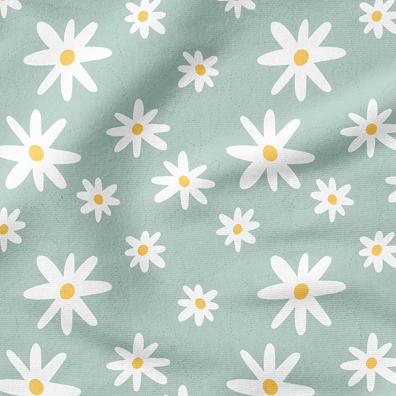 0.5m BIO French Terry Ditsy Daisy sage *VORBESTELLUNG*